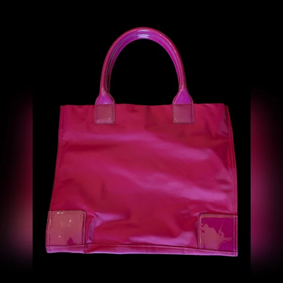 Tory Burch Pink LargeTote Bag with Logo - Picture 2 of 3